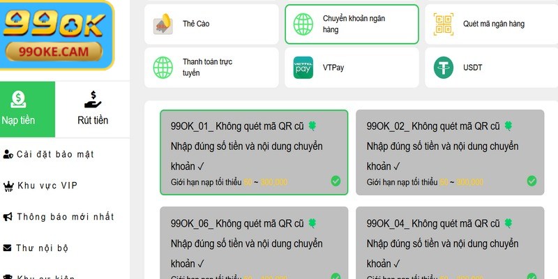 Nạp Tiền 99OK - Hướng Dẫn Chi Tiết Từng Bước Đơn Giản 2 Tổng hợp các cách nạp tiền 99OK vào tài khoản mới nhất
